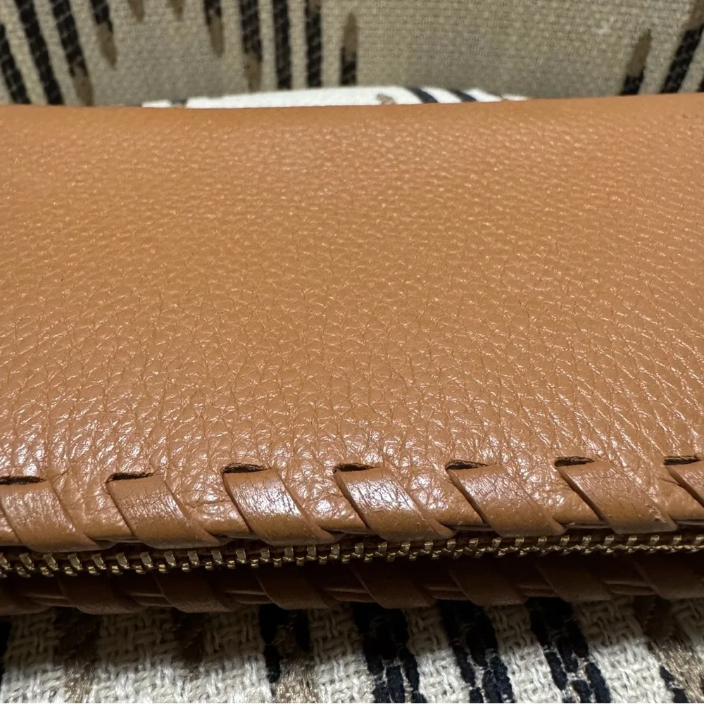 Tory Burch Brown Leather Wallet Clutch - Picture 5 of 6